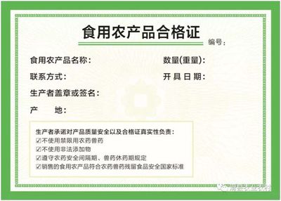 淮陽試行食用農產品合格證制度，為“舌尖上的安全”再加碼